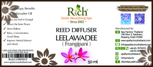 AROMA_113_R-DIFF 50 ml_LEELAWADEE (FRANGIPANI)_Label AROMA_113_R-DIFF 50 ml_LEELAWADEE (FRANGIPANI)_Label